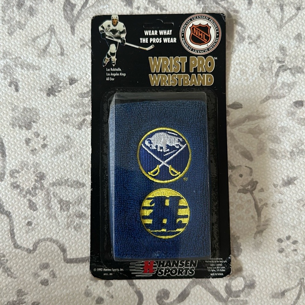 VINTAGE Authentic NHL Buffalo Sabres Pro Line Wristbands